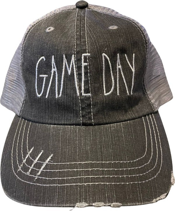 Rae Dunn Inspired Game Day Embroidered Trucker Hat