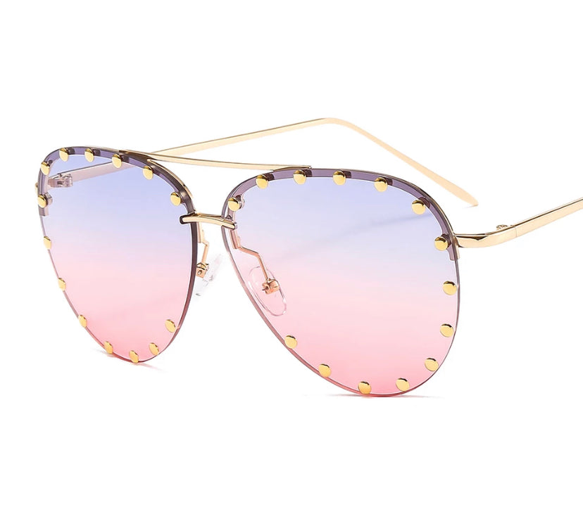 "A Day at the Beach" Studded Sunglasses